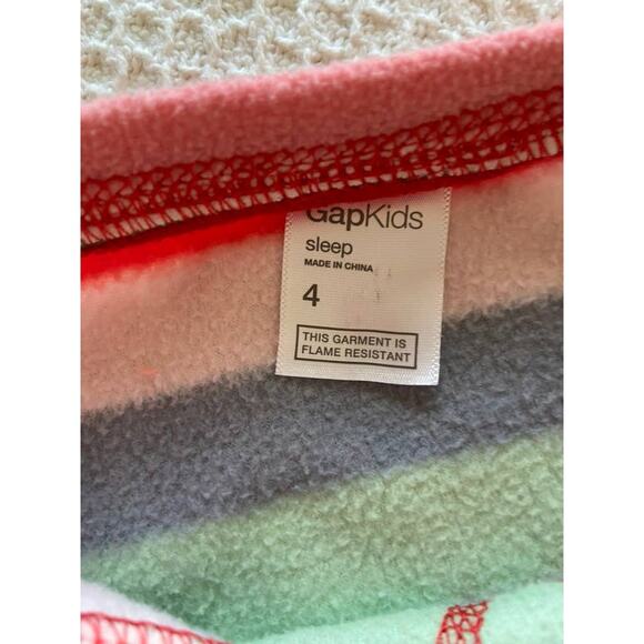 Gap Kids Striped Pajamas Nightgown Girls 4 - Picture 3 of 4